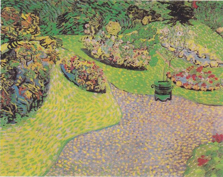 Vincent Van Gogh Garden in Auvers Spain oil painting art